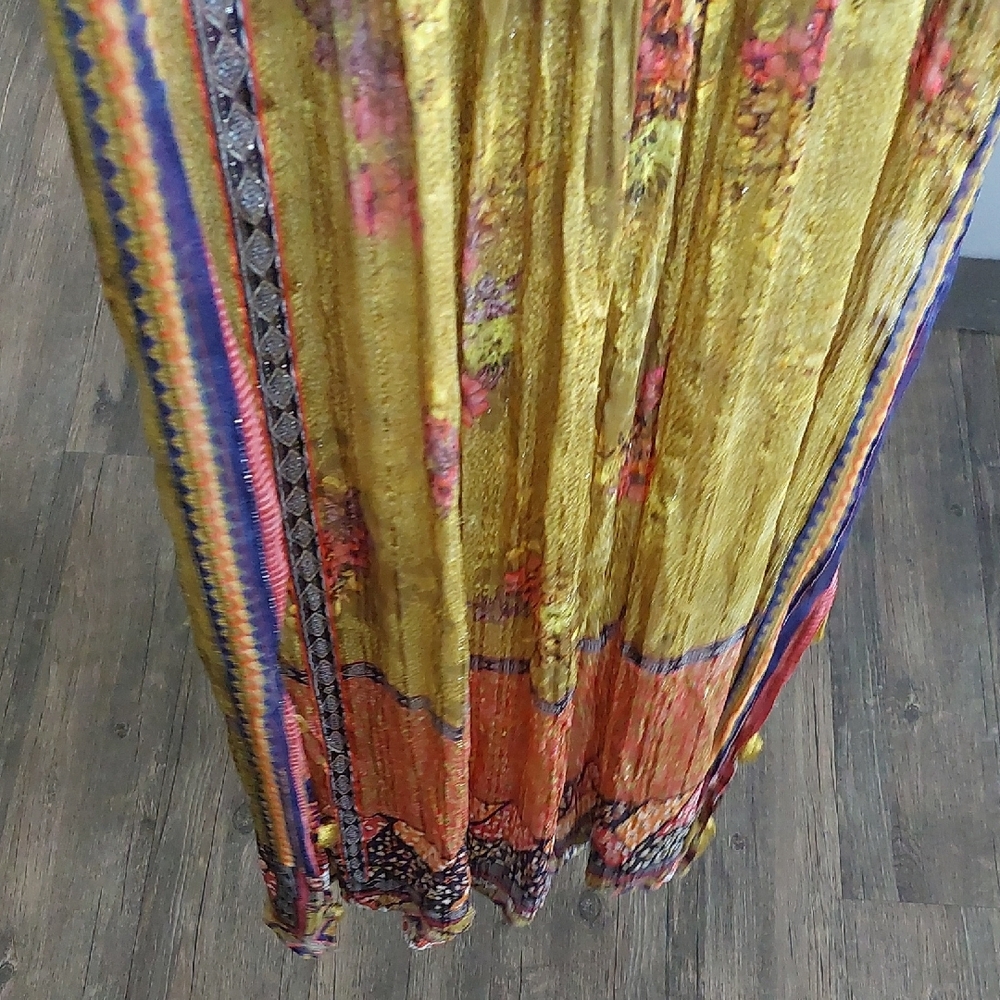 Antropologie  BHANUNI BY JYOTI Pleated Maxi Sundress with Embellishments - Picture 11 of 14